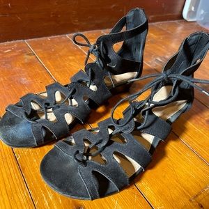 Price drop 🚨 Express Black Lace-Up Sandals, Size 10